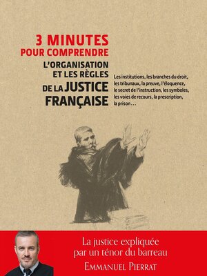 cover image of 3 minutes pour comprendre l'organisation et les règles de la justice française--Les institutions, l
